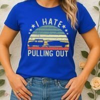 Boat I Hate Pulling Out Retro Boating Captain Motorboat Gift Women's T-Shirt thumb 2