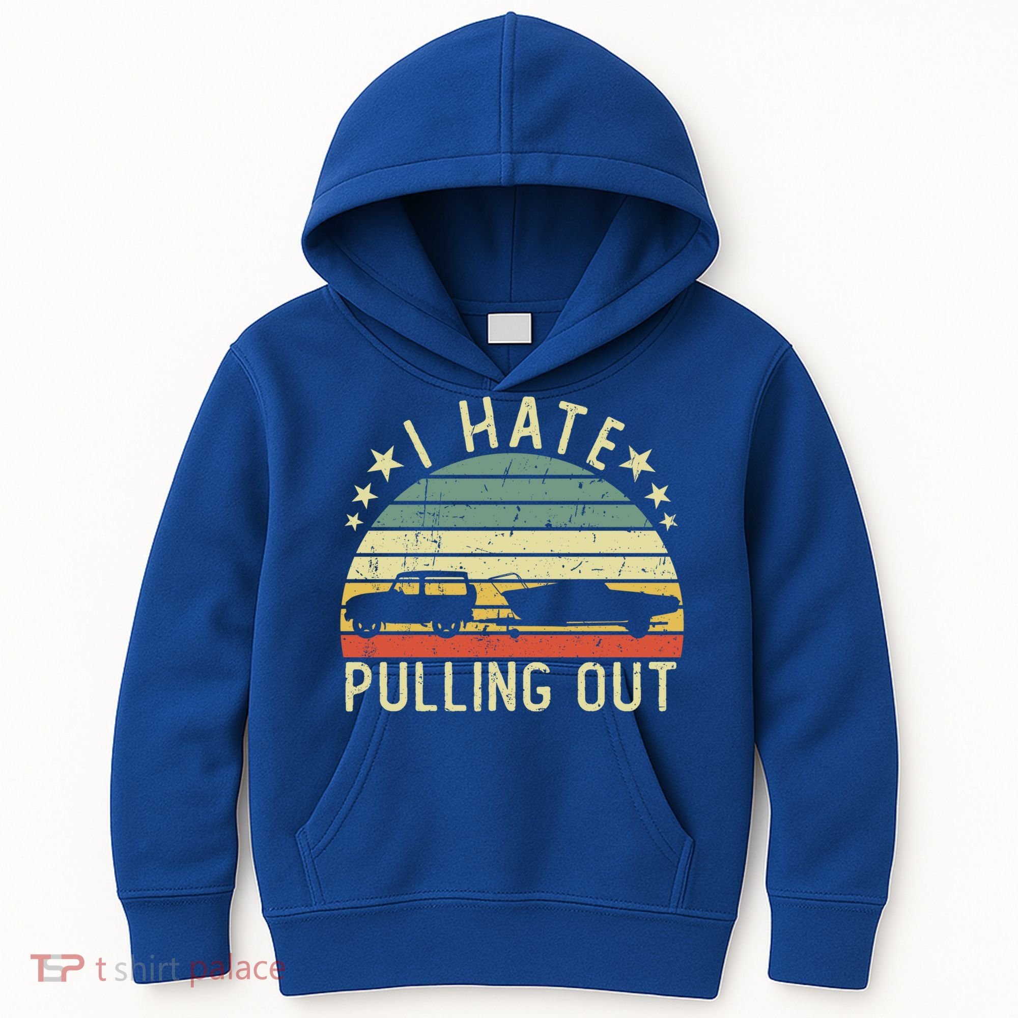 Boat I Hate Pulling Out Retro Boating Captain Motorboat Gift Kids Hoodie