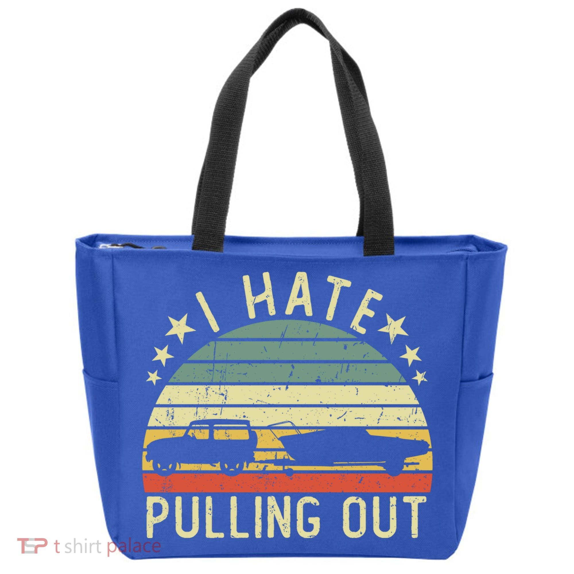 Boat I Hate Pulling Out Retro Boating Captain Motorboat Gift Tote Bag