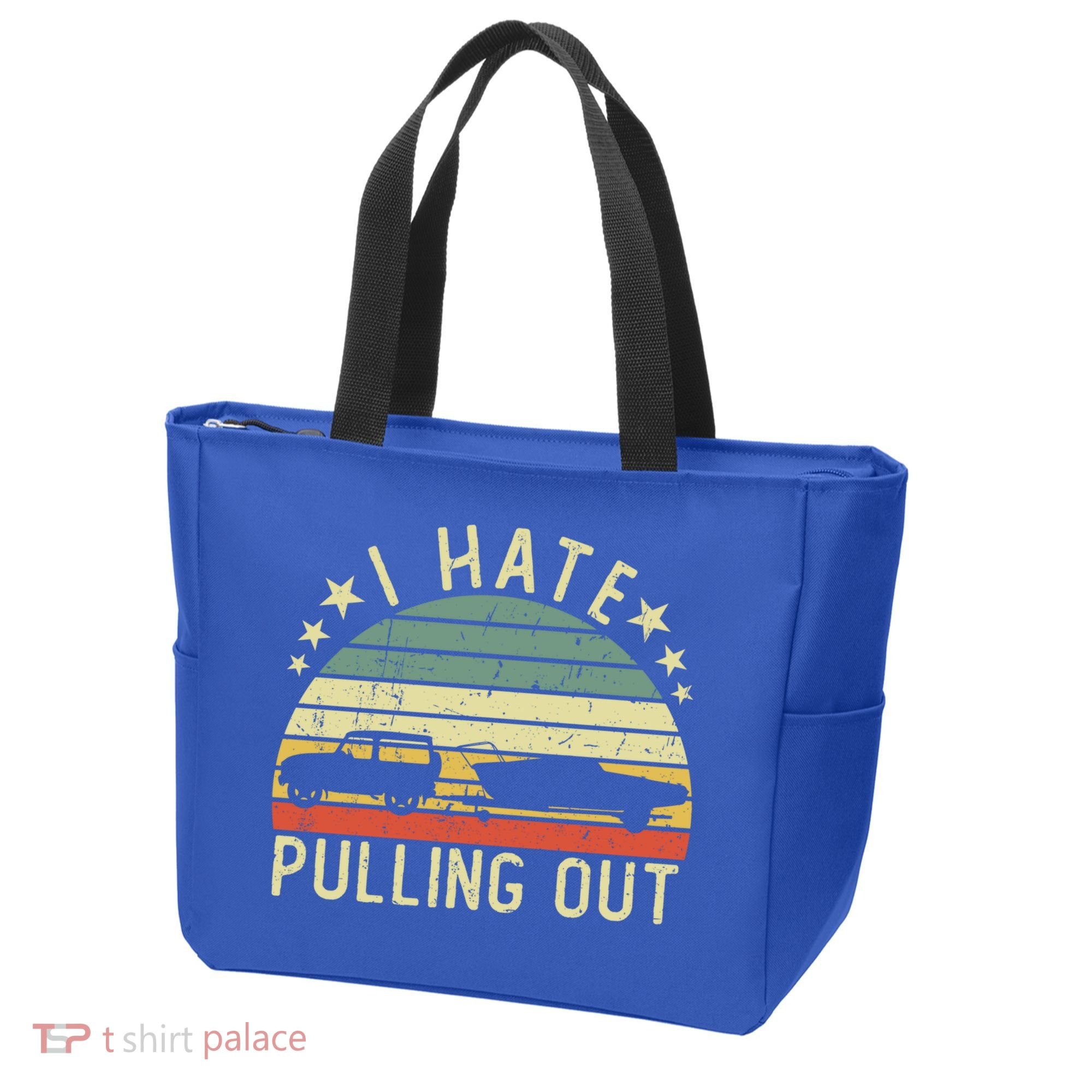 Boat I Hate Pulling Out Retro Boating Captain Motorboat Gift Tote Bag
