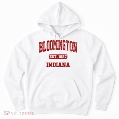 Bloomington Indiana IN Vintage State Athletic Style Hoodie