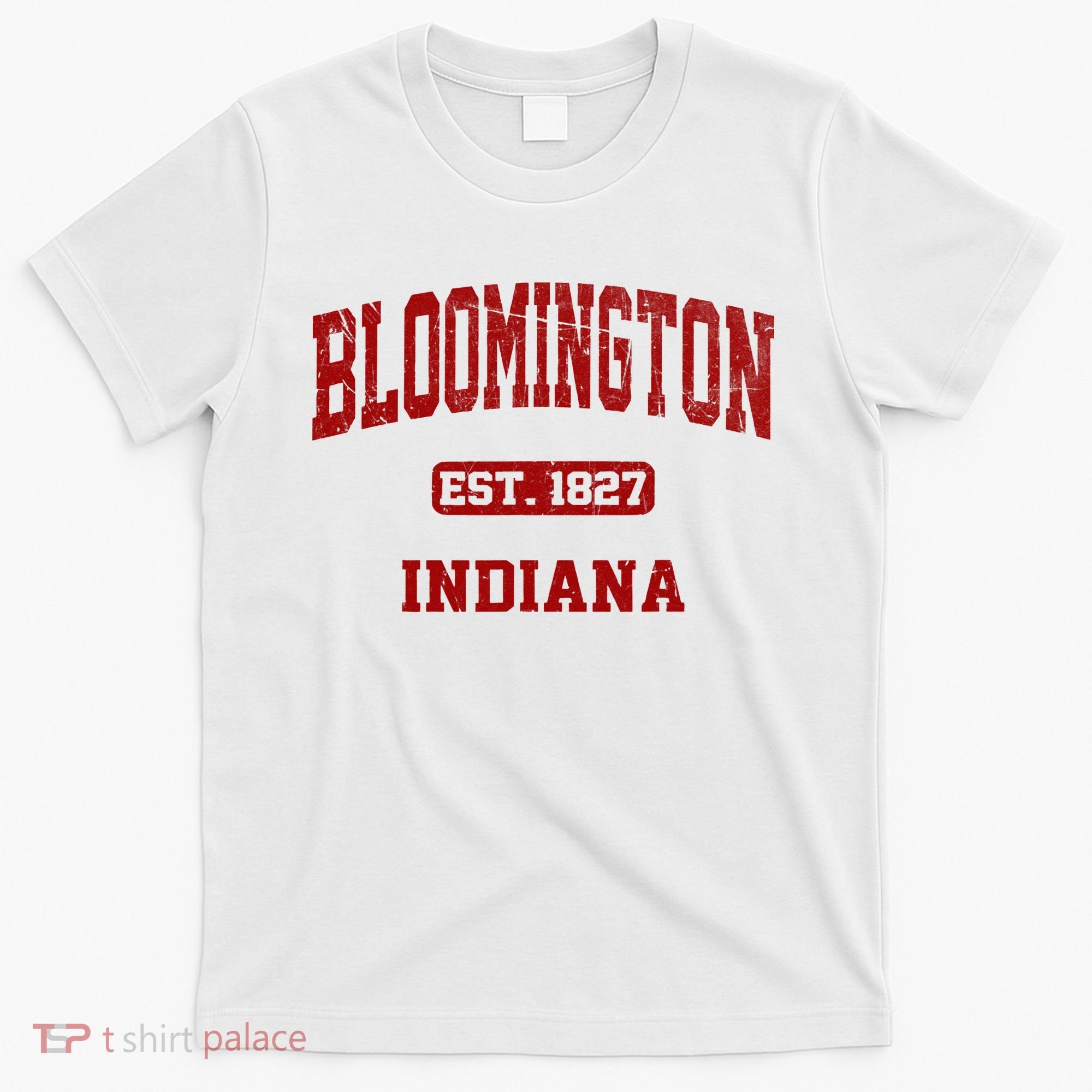 Bloomington Indiana IN Vintage State Athletic Style T-Shirt