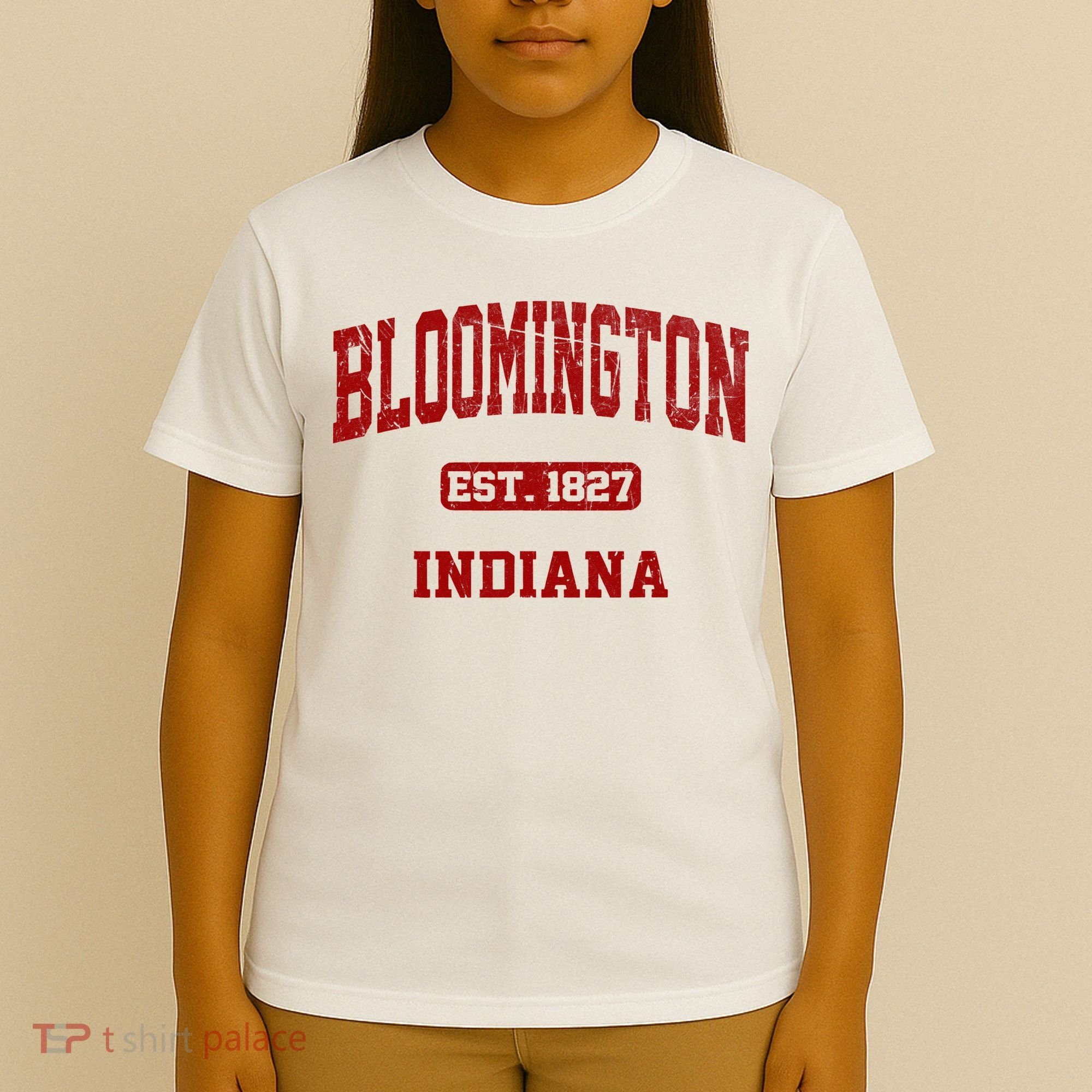 Bloomington Indiana IN Vintage State Athletic Style T-Shirt
