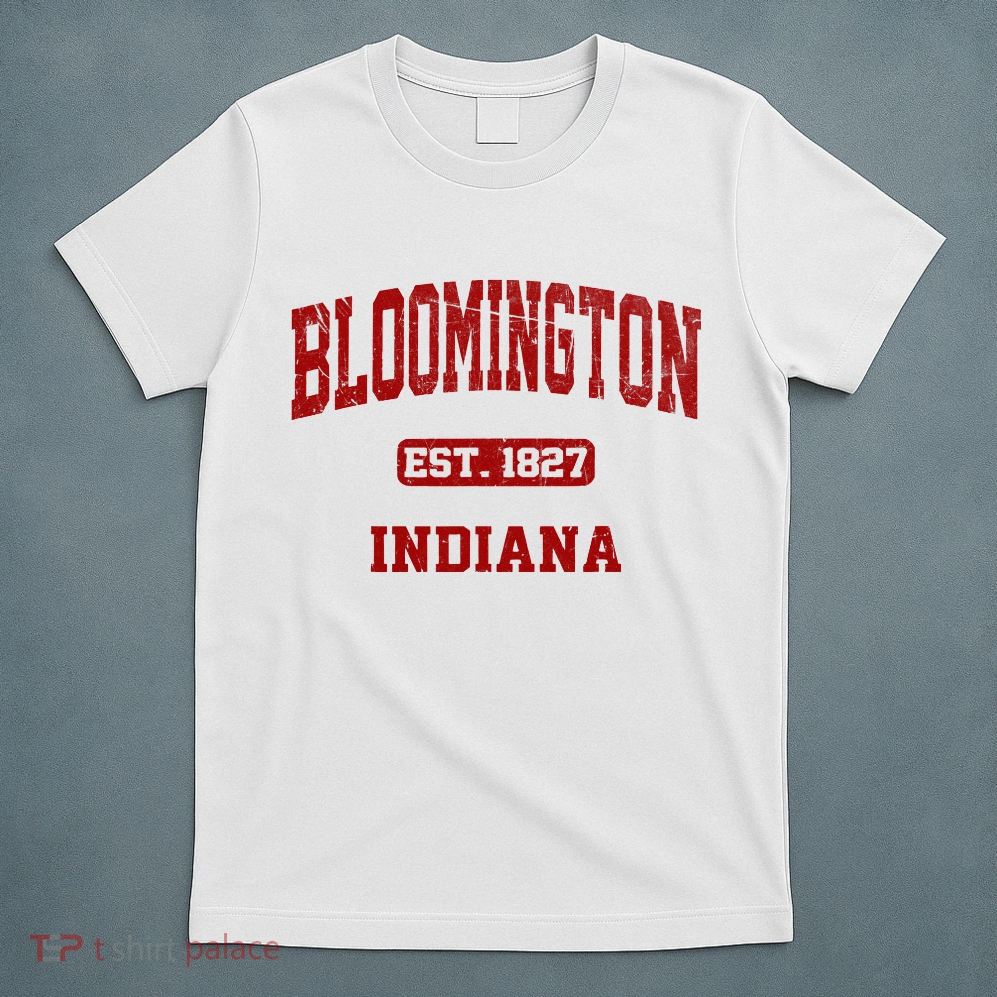 Bloomington Indiana IN Vintage State Athletic Style T-Shirt