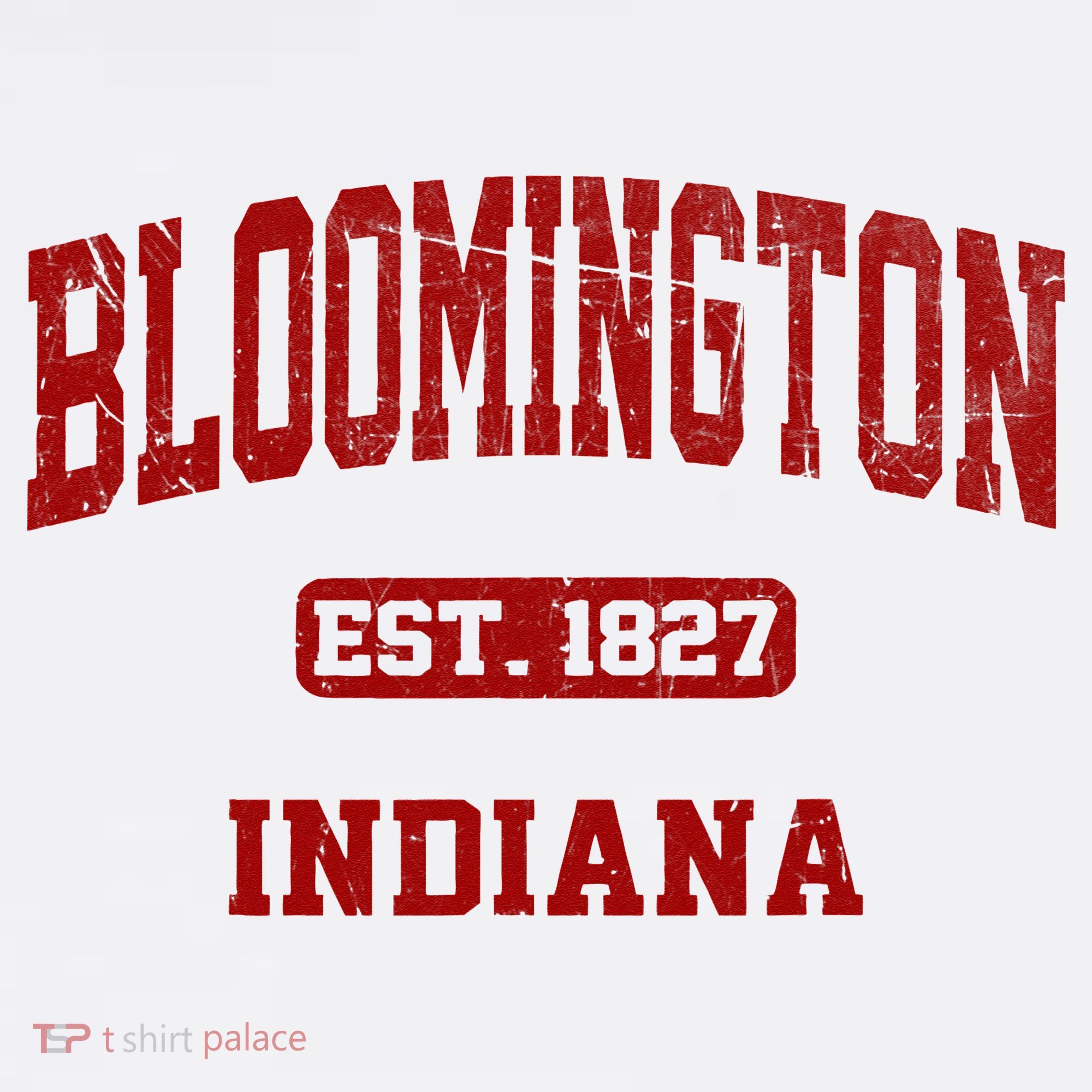 Bloomington Indiana IN Vintage State Athletic Style T-Shirt