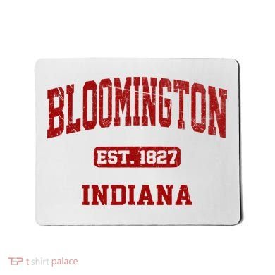 Bloomington Indiana IN Vintage State Athletic Style Mousepad
