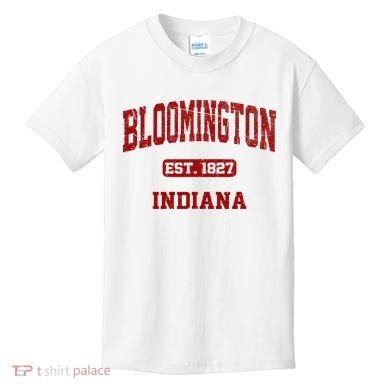Bloomington Indiana IN Vintage State Athletic Style Kids T-Shirt