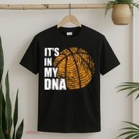 Basketball Its In My DNA Fingerprint Funny Basketball T-Shirt thumb 2