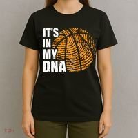 Basketball Its In My DNA Fingerprint Funny Basketball T-Shirt thumb 4