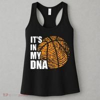 Basketball Its In My DNA Fingerprint Funny Basketball Women's Tank Top thumb 3