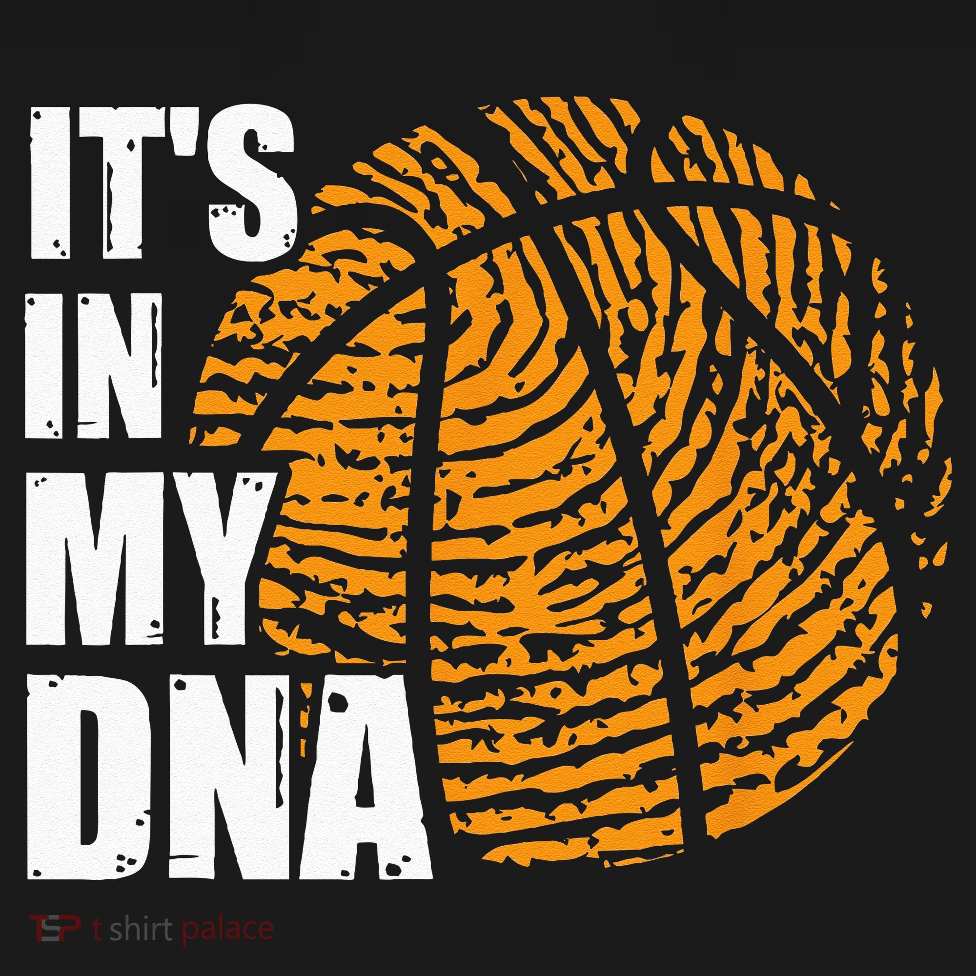 Basketball Its In My DNA Fingerprint Funny Basketball Tank Top