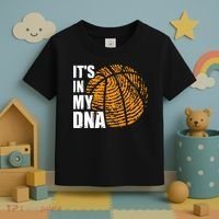 Basketball Its In My DNA Fingerprint Funny Basketball Toddler T-Shirt thumb 3