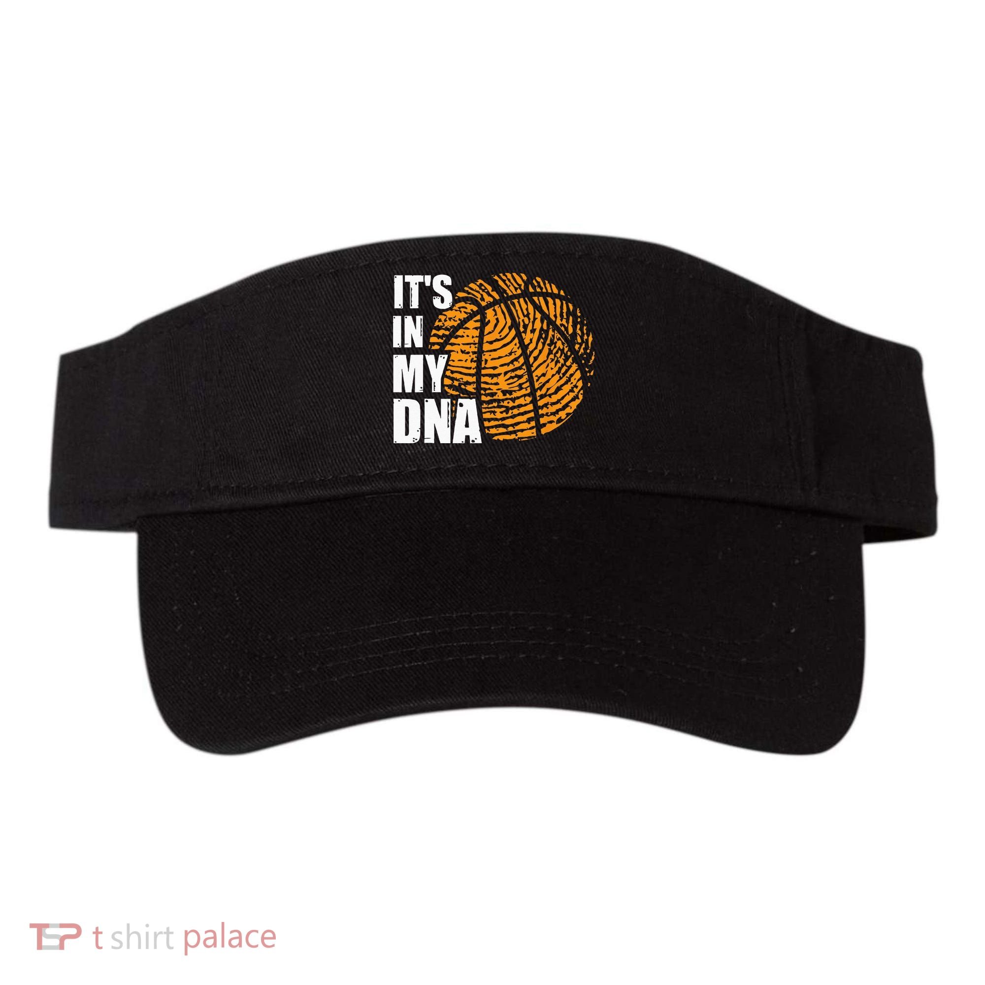 Basketball Its In My DNA Fingerprint Funny Basketball Visor