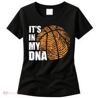 Basketball Its In My DNA Fingerprint Funny Basketball Women's T-Shirt thumb 0