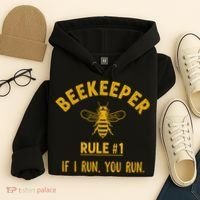 Beekeeper If I Run You Run Save The Bees Climate Change Hoodie thumb 4