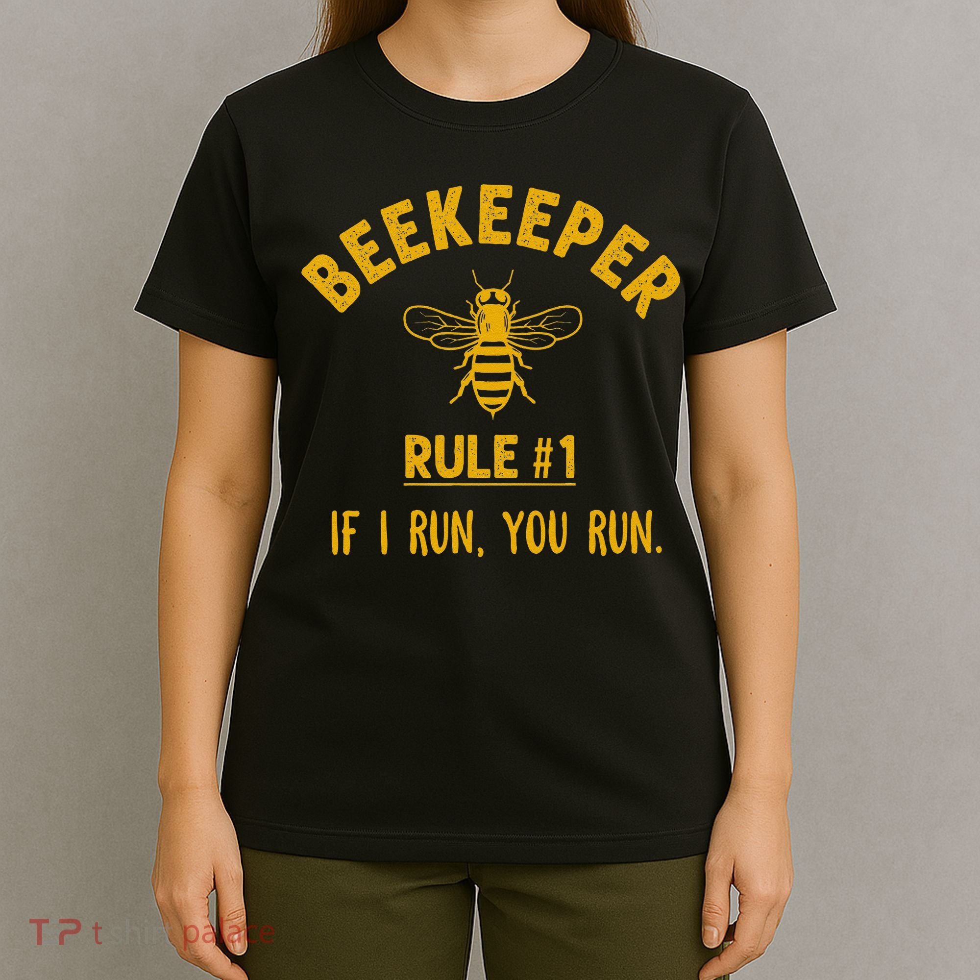 Beekeeper If I Run You Run Save The Bees Climate Change T-Shirt