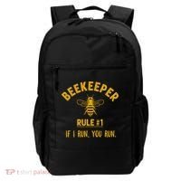 Beekeeper If I Run You Run Save The Bees Climate Change Backpack thumb 0