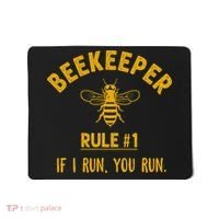 Beekeeper If I Run You Run Save The Bees Climate Change Mousepad thumb 0