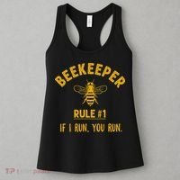Beekeeper If I Run You Run Save The Bees Climate Change Women's Tank Top thumb 3