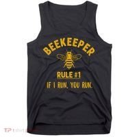 Beekeeper If I Run You Run Save The Bees Climate Change Tank Top thumb 0
