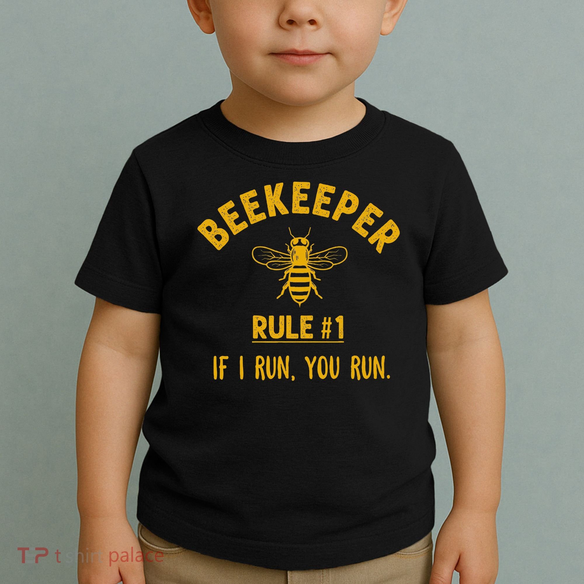 Beekeeper If I Run You Run Save The Bees Climate Change Toddler T-Shirt