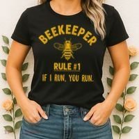 Beekeeper If I Run You Run Save The Bees Climate Change Women's T-Shirt thumb 2