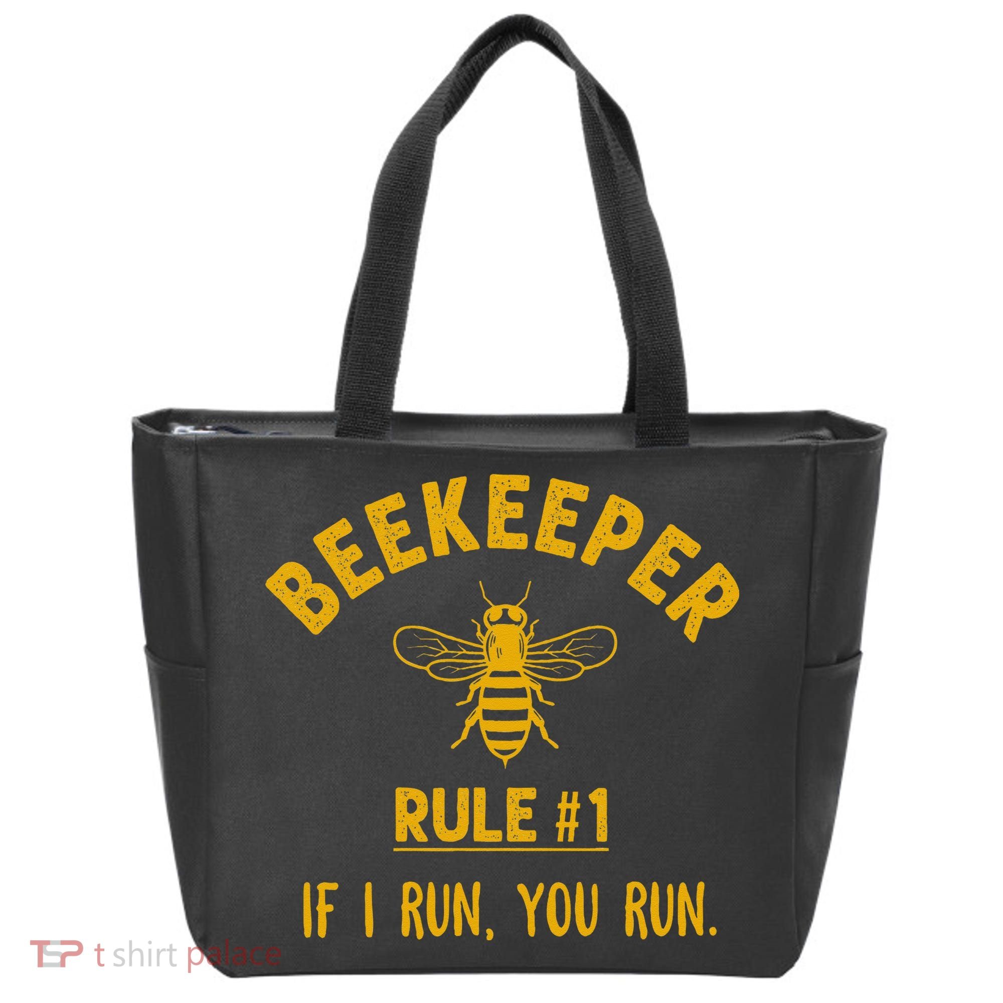 Beekeeper If I Run You Run Save The Bees Climate Change Tote Bag