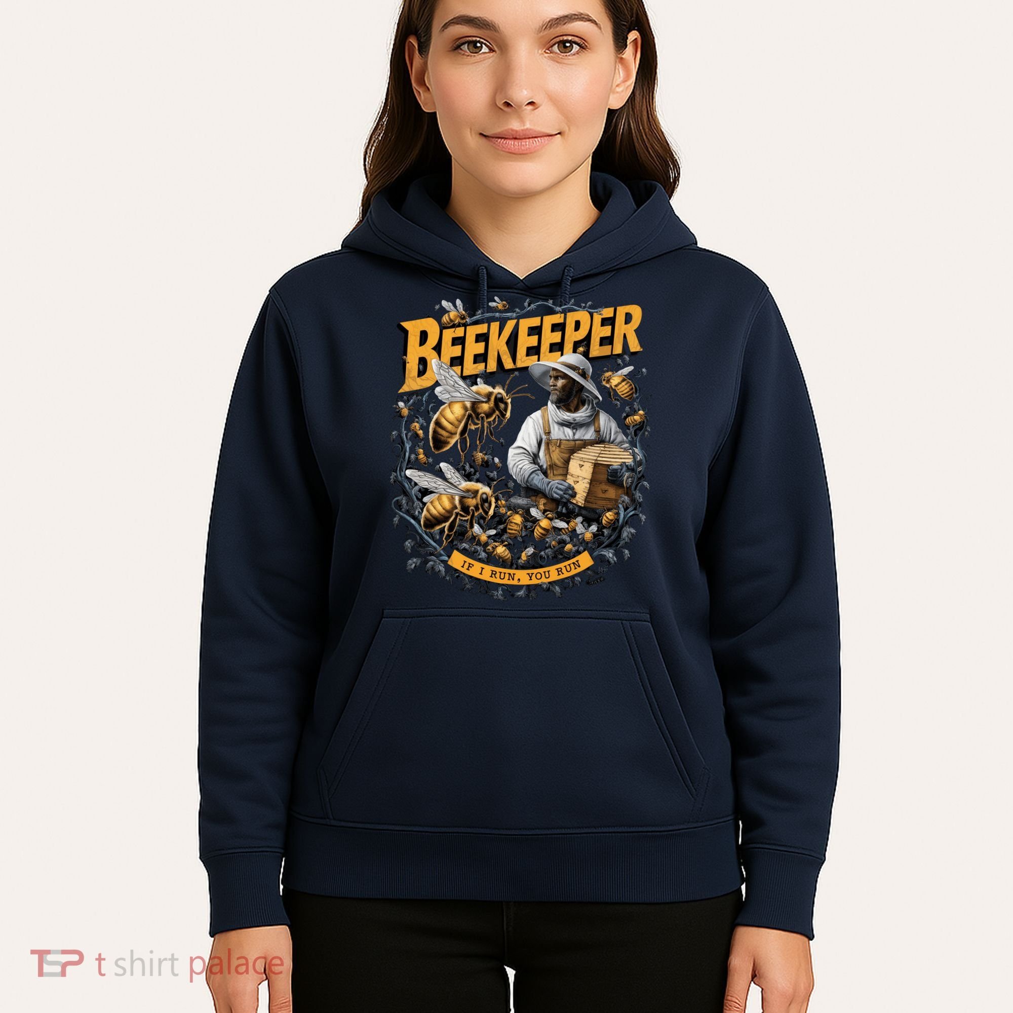 Beekeeper If I Run You Run Apiculture Bee Keeper Beekeeping Bee Lovers Honeybees Hoodie