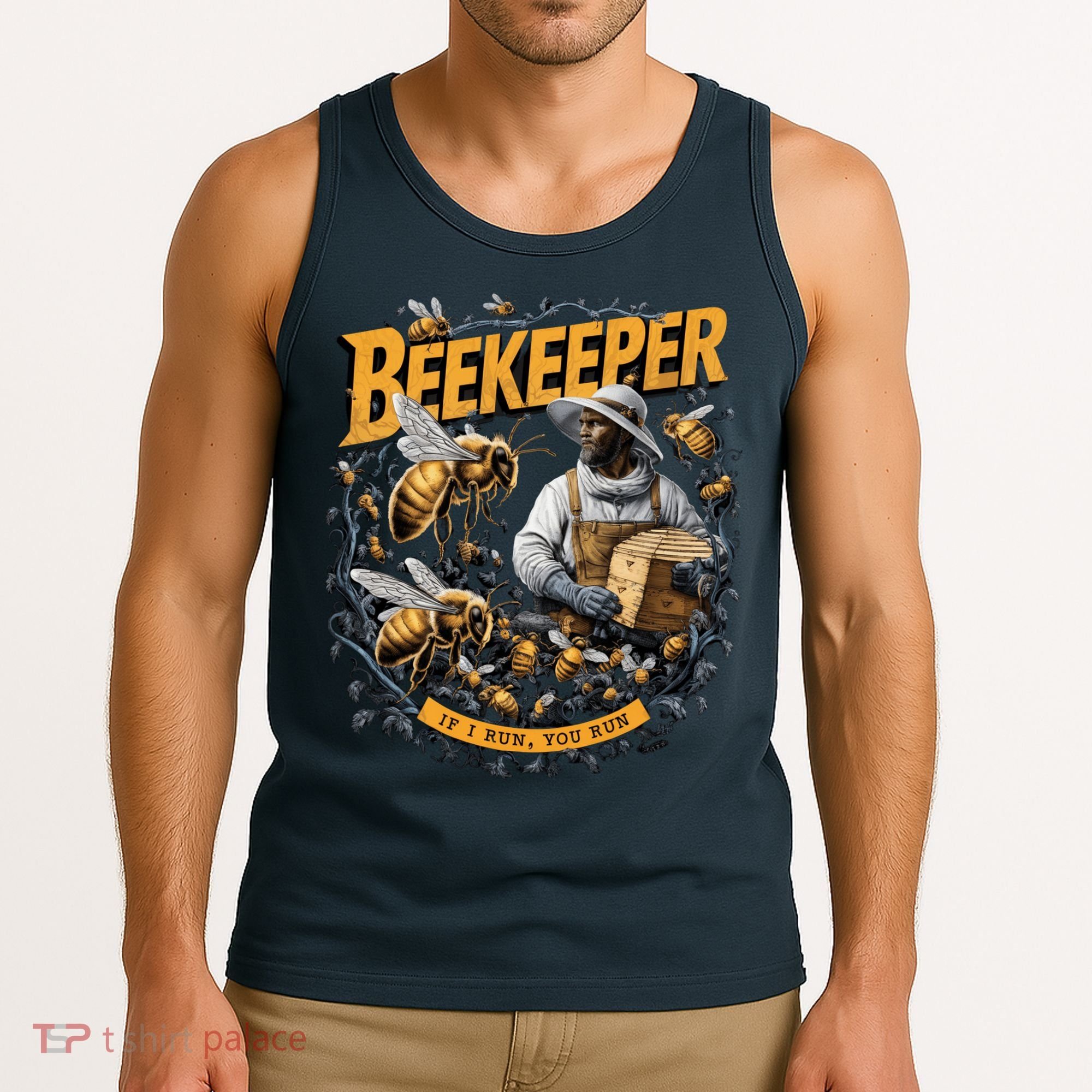 Beekeeper If I Run You Run Apiculture Bee Keeper Beekeeping Bee Lovers Honeybees Tank Top