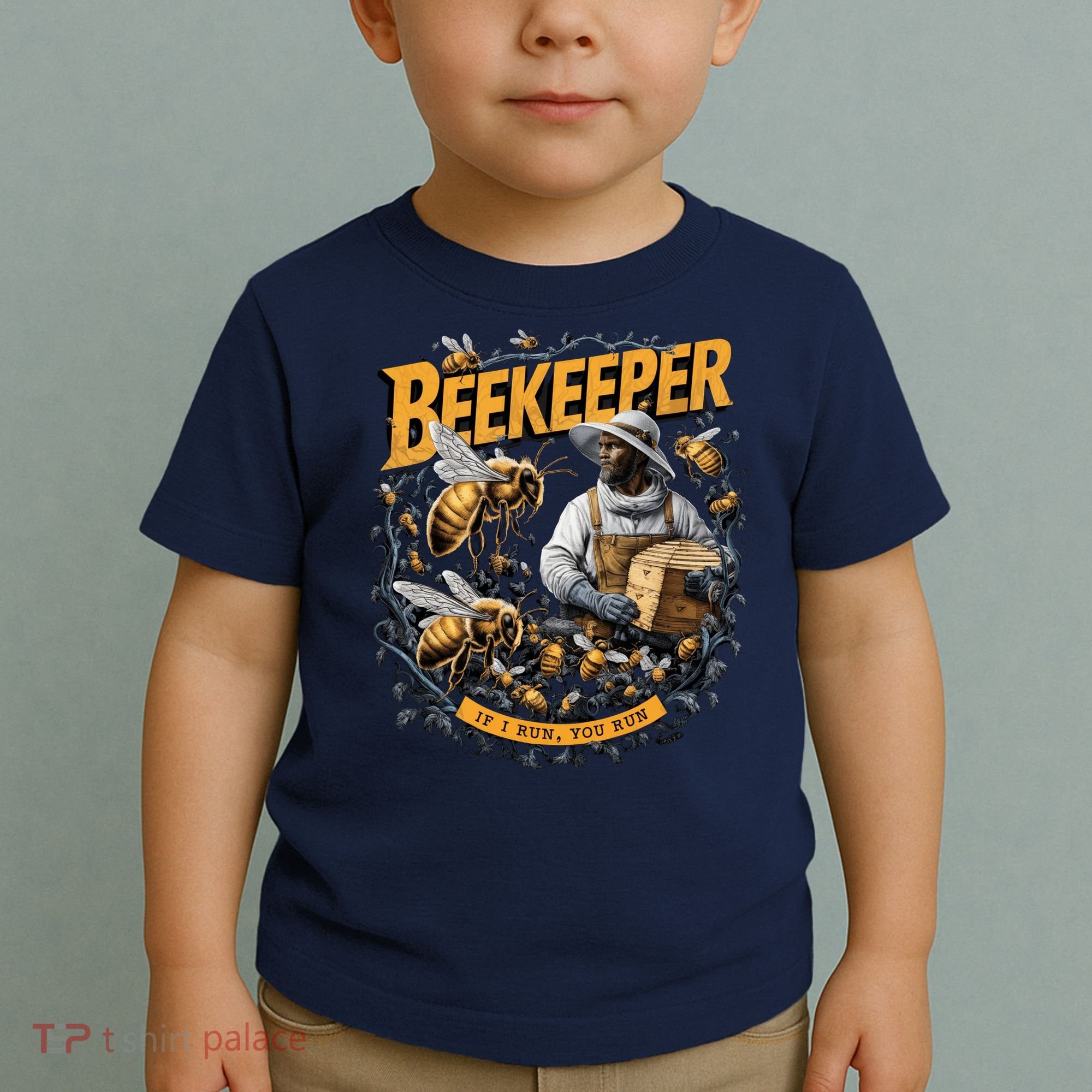 Beekeeper If I Run You Run Apiculture Bee Keeper Beekeeping Bee Lovers Honeybees Toddler T-Shirt