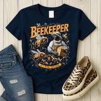 Beekeeper If I Run You Run Apiculture Bee Keeper Beekeeping Bee Lovers Honeybees Women's T-Shirt thumb 3
