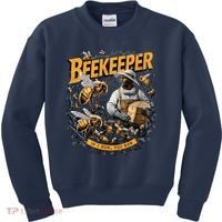 Beekeeper If I Run You Run Apiculture Bee Keeper Beekeeping Bee Lovers Honeybees Kids Sweatshirt thumb 0