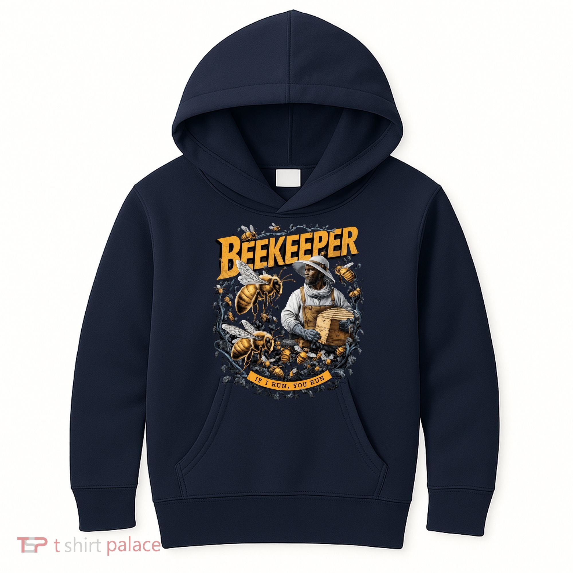 Beekeeper If I Run You Run Apiculture Bee Keeper Beekeeping Bee Lovers Honeybees Kids Hoodie