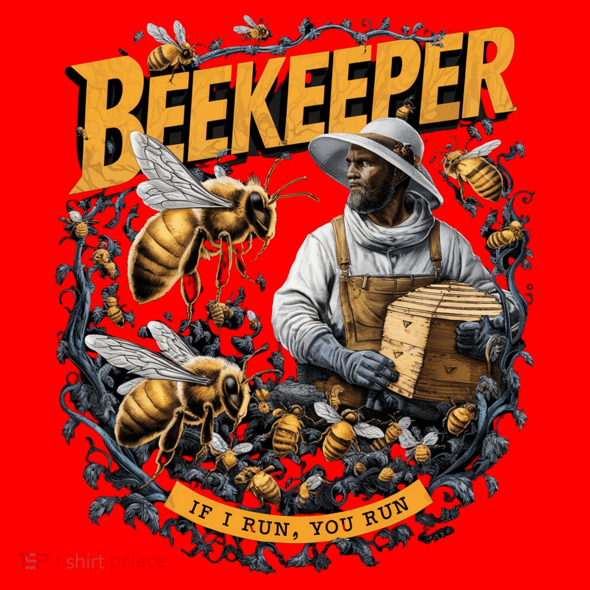 Beekeeper If I Run You Run Apiculture Bee Keeper Beekeeping Bee Lovers Honeybees Santa Hat
