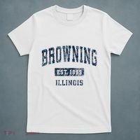Browning Illinois Il Vintage Athletic Sports T-Shirt thumb 5