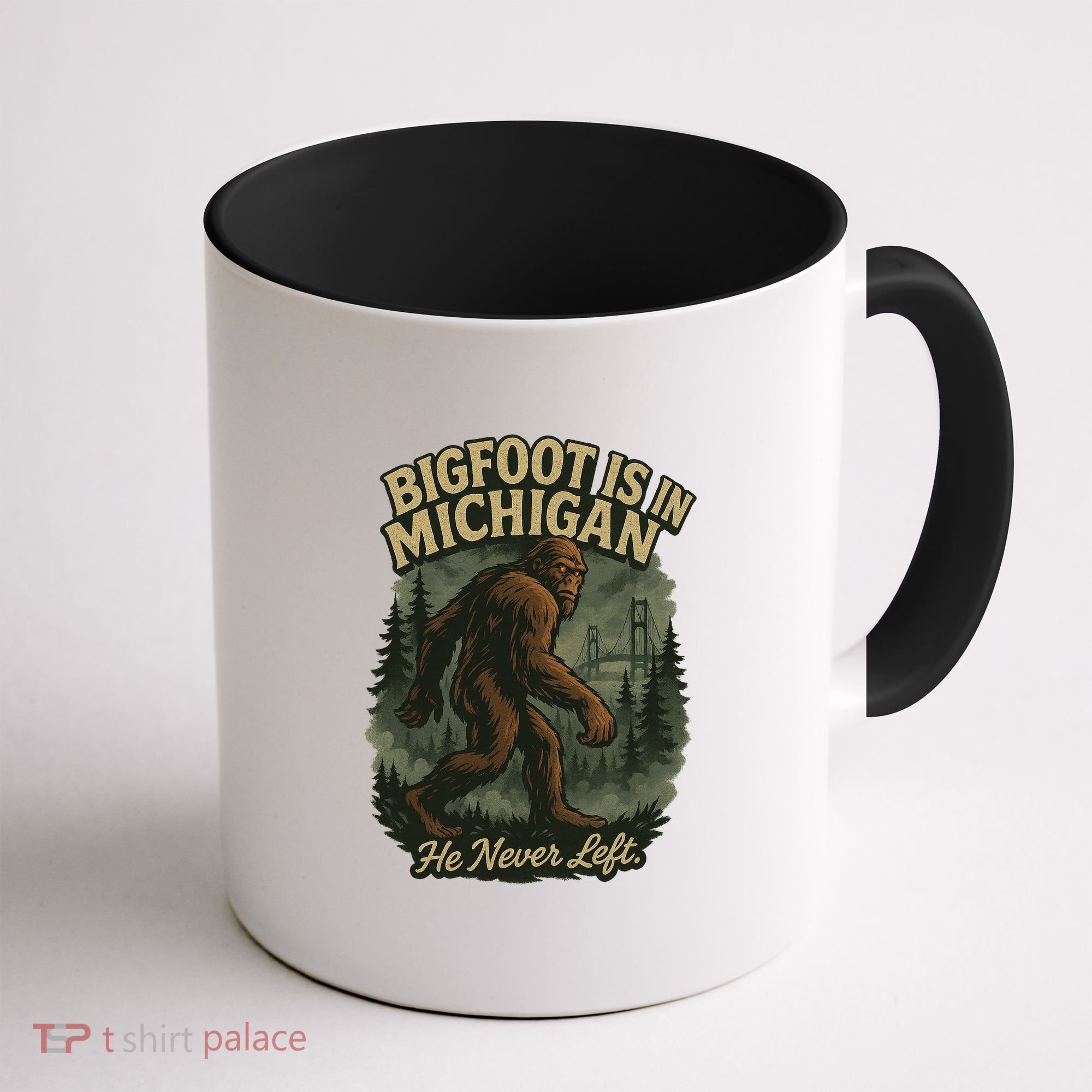 Bigfoot Is In Michigan Coffee Mug