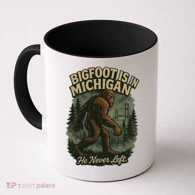 Bigfoot Is In Michigan Coffee Mug