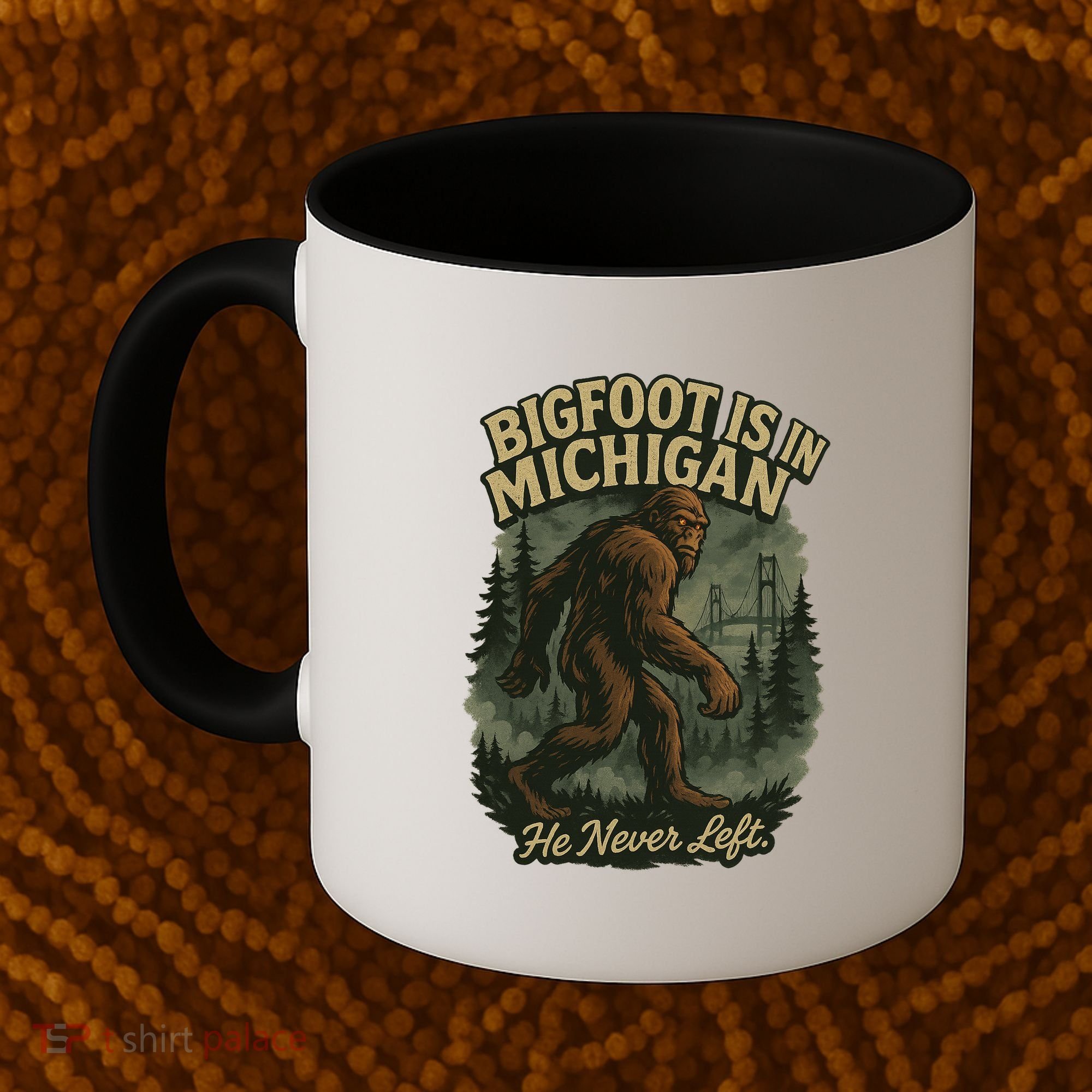 Bigfoot Is In Michigan Coffee Mug