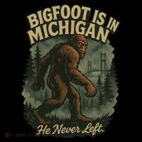 Bigfoot Is In Michigan Women's Hoodie thumb 2