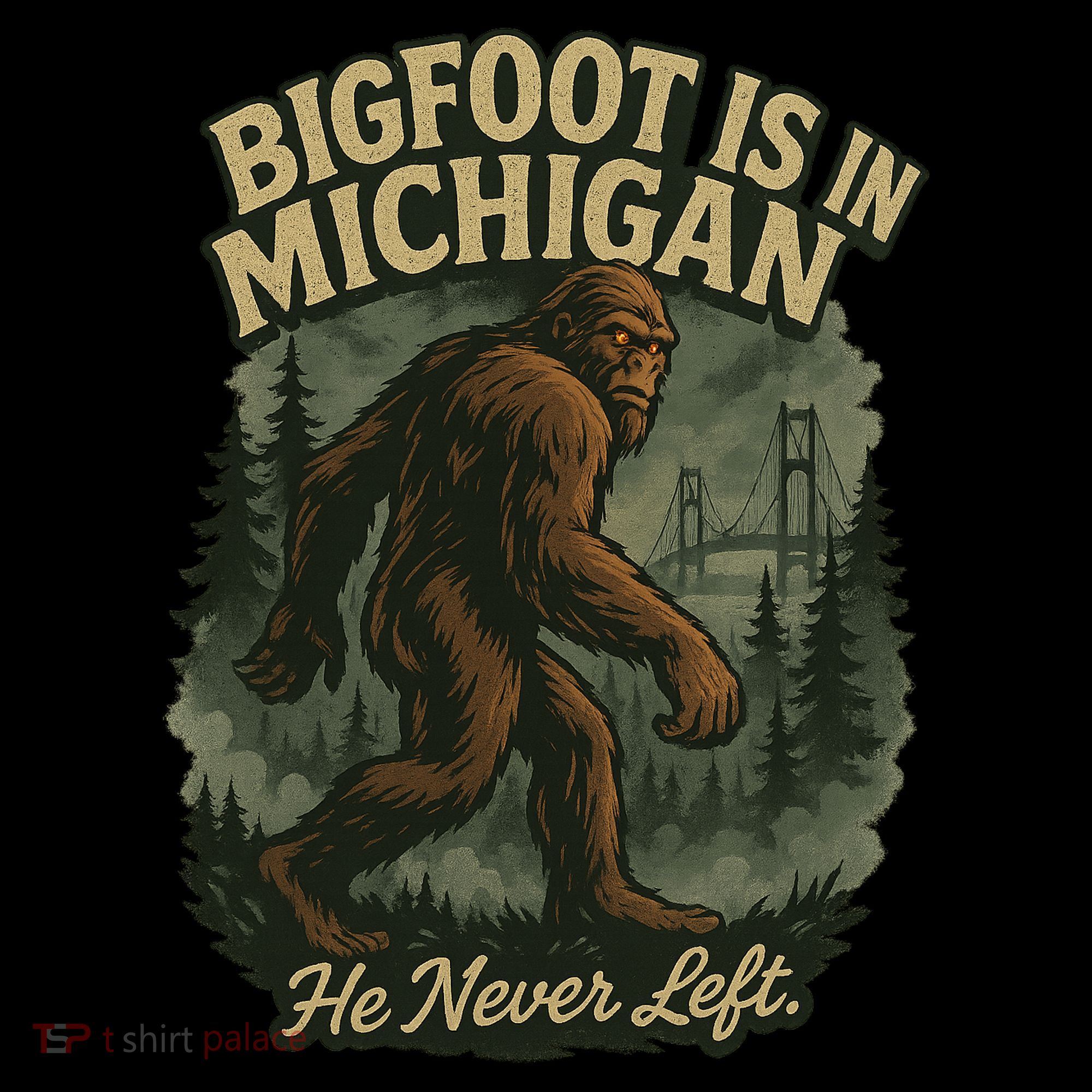 Bigfoot Is In Michigan Women's Hoodie