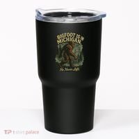 Bigfoot Is In Michigan Tumbler thumb 0