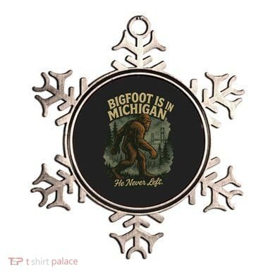 Bigfoot Is In Michigan Ornament
