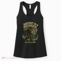 Bigfoot Is In Michigan Women's Tank Top thumb 0