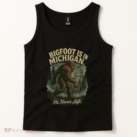 Bigfoot Is In Michigan Tank Top thumb 2