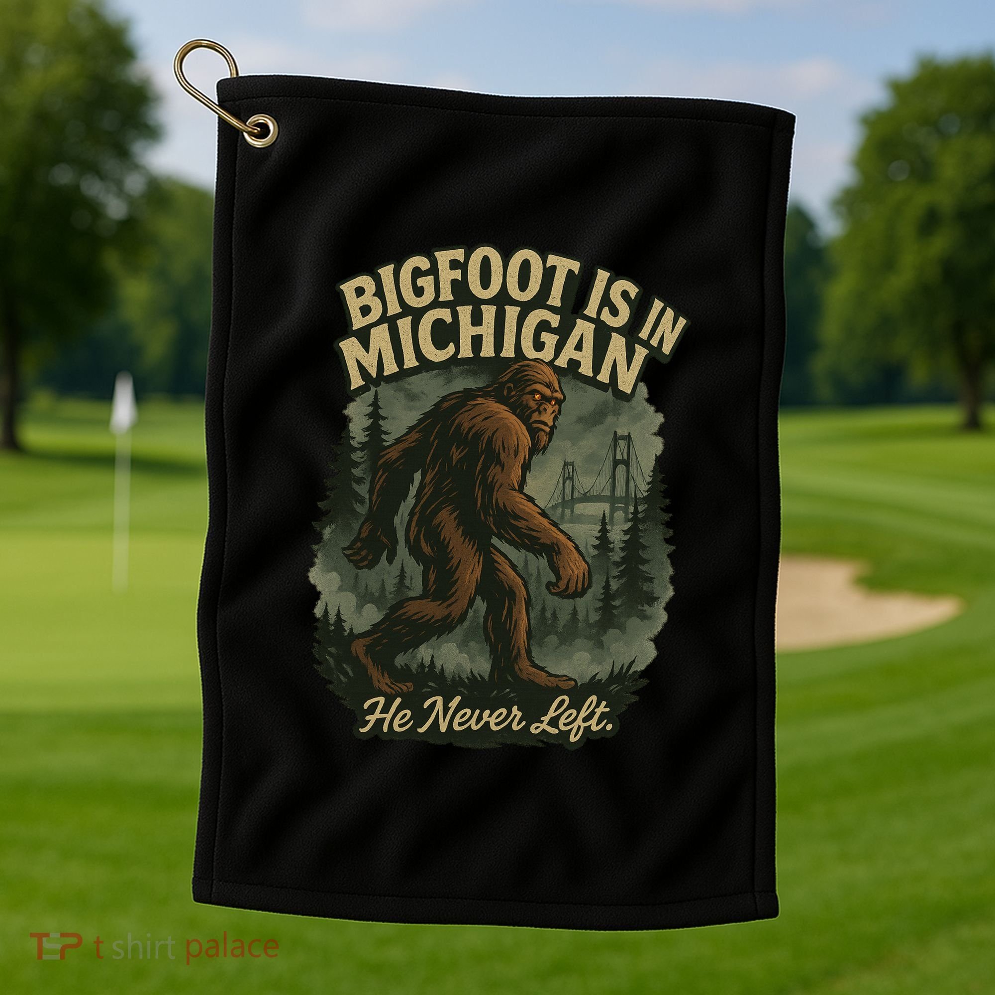 Bigfoot Is In Michigan Golf Towel