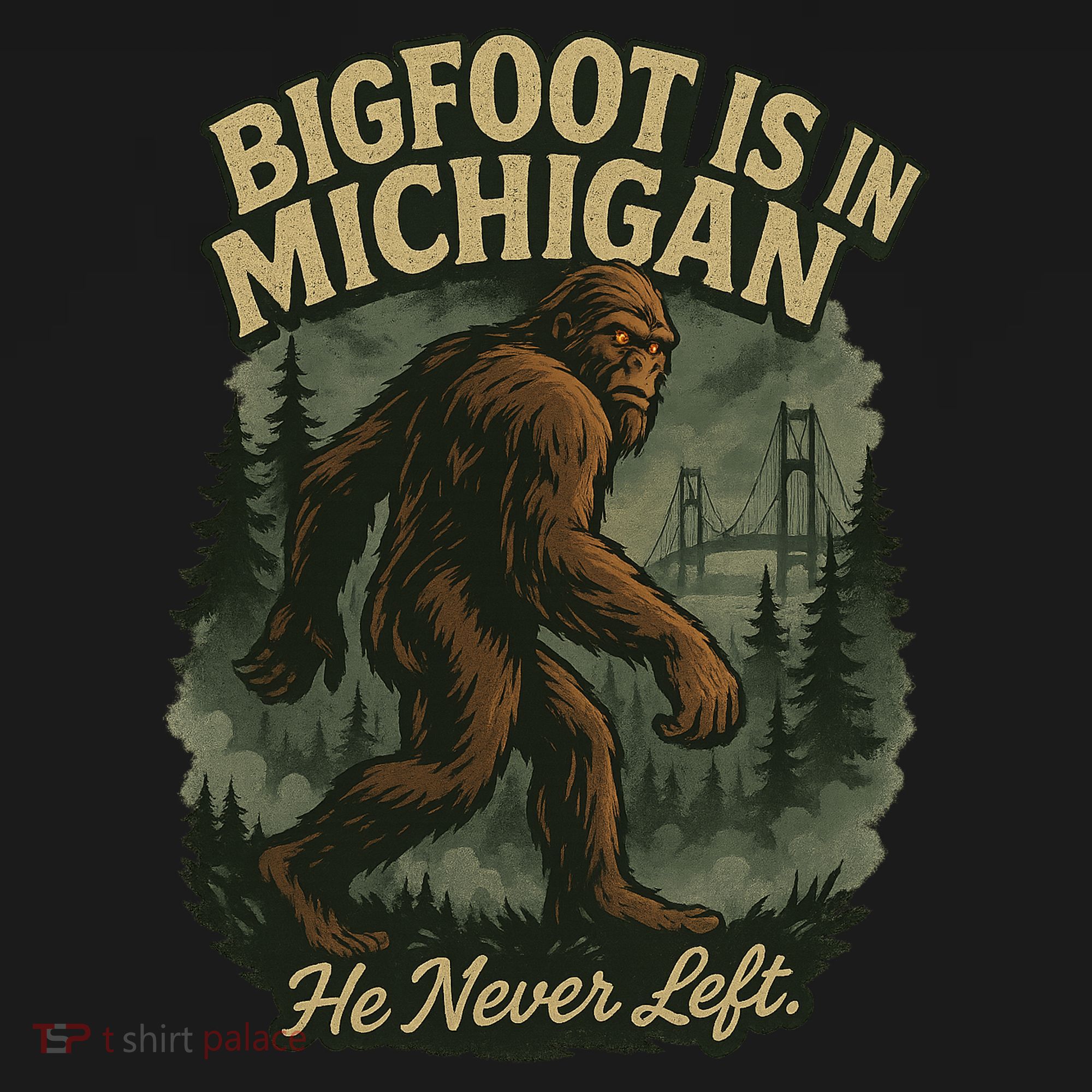 Bigfoot Is In Michigan Kids Sweatshirt