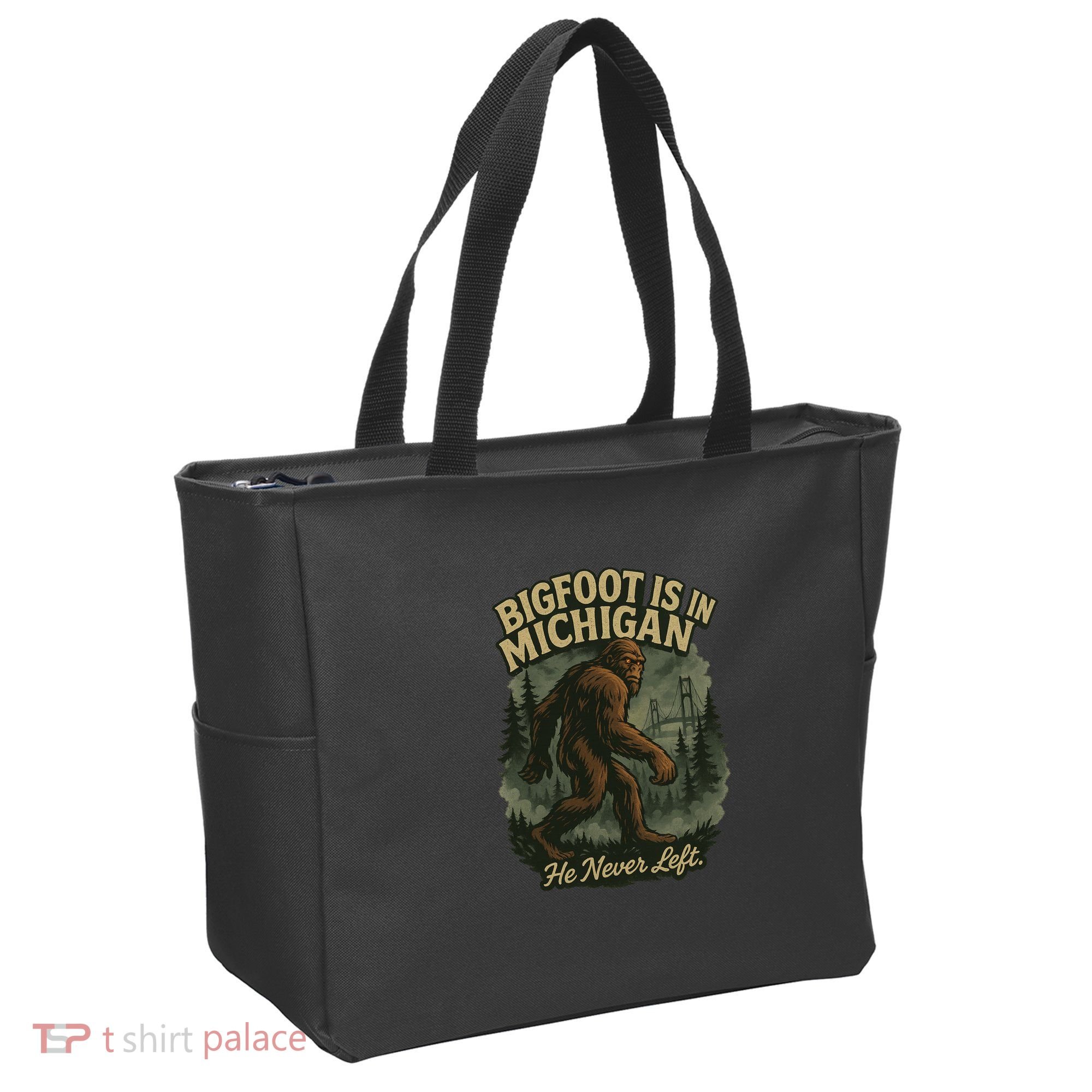 Bigfoot Is In Michigan Tote Bag
