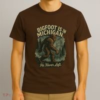 Bigfoot Is In Michigan T-Shirt thumb 3
