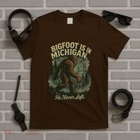 Bigfoot Is In Michigan T-Shirt thumb 5