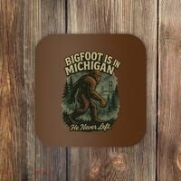 Bigfoot Is In Michigan Coaster thumb 0